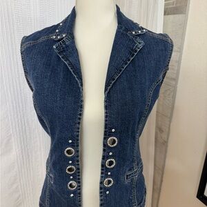 Women's Blue Denim Vest